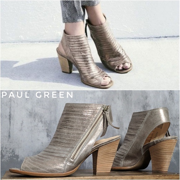 paul green cayanne leather peep toe sandal